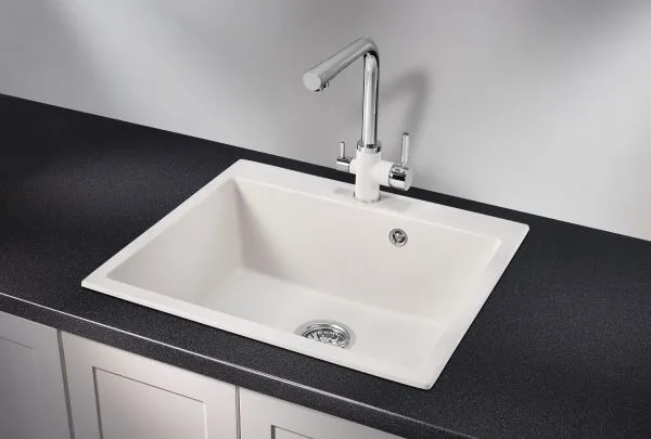 6001, АРКТИК (БЕЛЫЙ), кухонная мойка, кварц