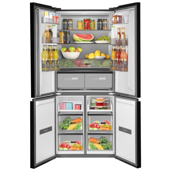 Холодильник с инвертором MAUNFELD MFF190NFB01 Черный