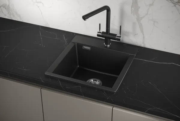 ES-4701, АЛЮМИНИУМ, кухонная мойка, кварц, ESTETICA