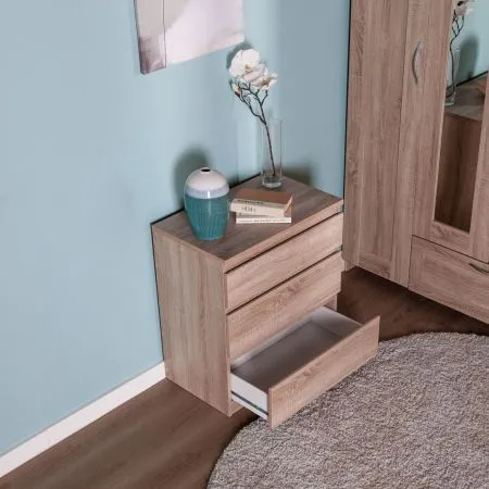 2.03.02.060.3 КАСТОР комод 3 ящика RU сонома