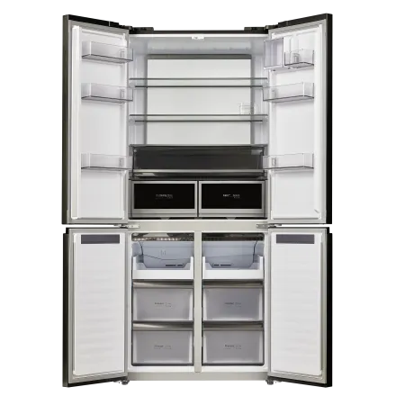 Холодильник с инвертором MAUNFELD MFF190NFD Черная нержавеющая сталь