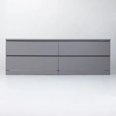 S01071 Варма 4Д комод 160х54х40, серый