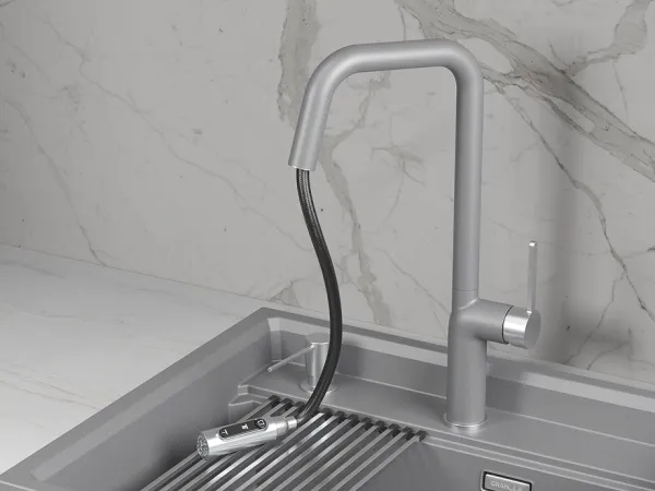 9011, АЛЮМИНИУМ, СМЕСИТЕЛЬ КУХОННЫЙ