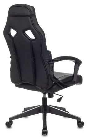 Кресло игровое Zombie Driver черный/белый экокожа с подголов. крестов. пластик