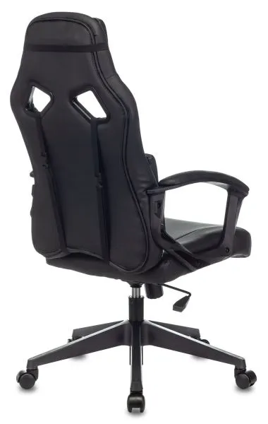 Кресло игровое Zombie Driver черный/белый экокожа с подголов. крестов. пластик