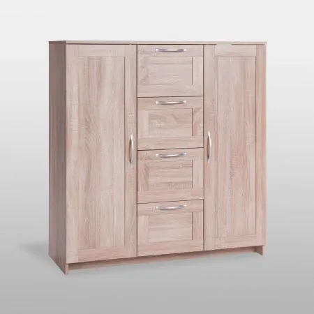 2.02.03.350.3 СИРИУС тумба 2 двери и 4 ящика 117х123 сонома RU