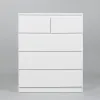 2.05.02.080.1 МАЛЬТА комод 3+2 ящика 80х99 белый RU