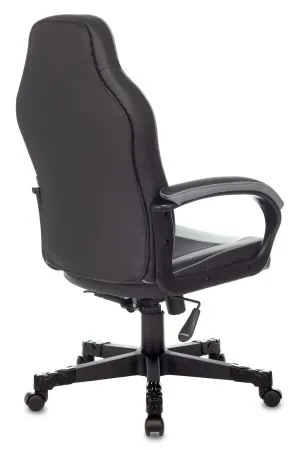 Кресло игровое Zombie GAME 17 черный/серый ткань/эко.кожа крестов. пластик