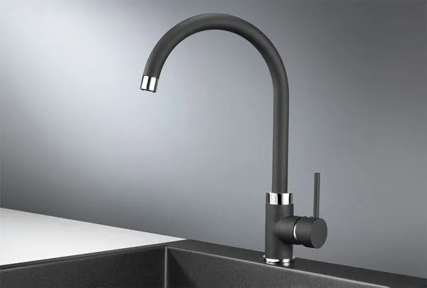 2125, ЧЁРНЫЙ, СМЕСИТЕЛЬ КУХОННЫЙ