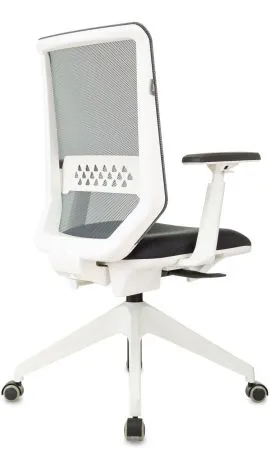 Кресло Бюрократ MC-W611NL серый TW-04 38-417 сетка/ткань крестов.4-луч. пластик пластик белый