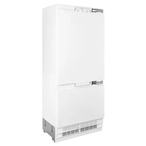 Встраиваемый холодильник NO FROST с инвертором и выдвижной морозильной камерой MAUNFELD MBF212NFW1 Inverter Белый