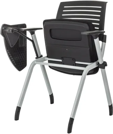 Стул Бюрократ X-Click-PP черный со столиком на ножках металл серый