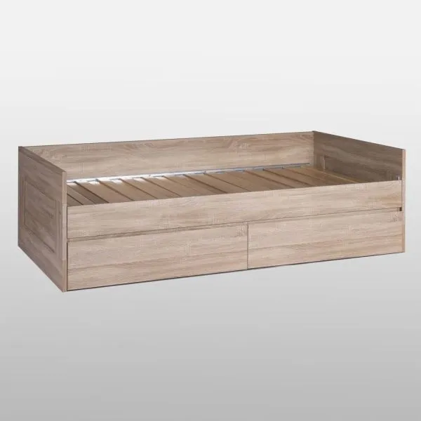 2.02.08.450.3 СИРИУС кровать раздвижная с ящиками 90х200 сонома RU