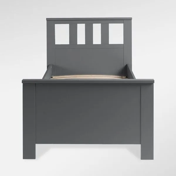 2.08.04.050.4 САГА кровать одинарная 90х200 серая