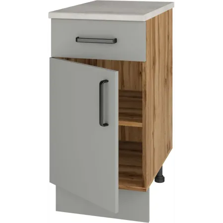 Шкаф напольный с ящиком 40х85х60  «Мирах сер\дер»