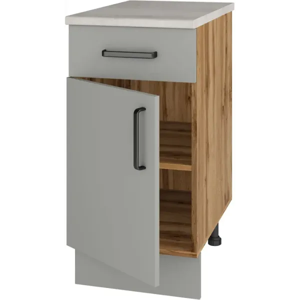 Шкаф напольный с ящиком 40х85х60  «Мирах сер\дер»