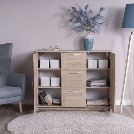 2.02.03.340.3 СИРИУС тумба 2 двери и 3 ящика 117х95 сонома RU