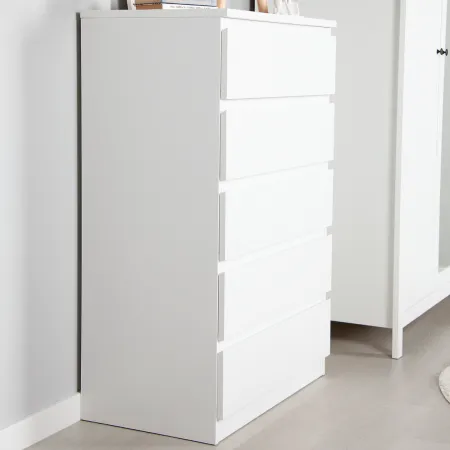 2.05.02.090.1 МАЛЬТА комод 5 ящиков 80х121 белый RU