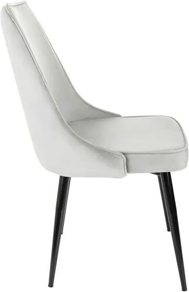 Стул для дома Бюрократ CH-K4_2 комплект 2шт св.серый Holland 09 металл черный на ножках (CH-K4_1/HL09_2)