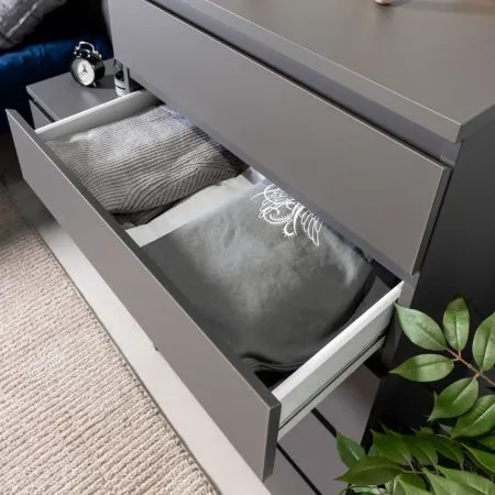 2.03.02.070.4 КАСТОР комод 5 ящиков RU серый