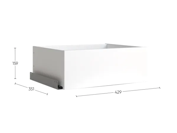 2.06.09.140.1 МАКС ящик выдвижной 50х36 белый RU