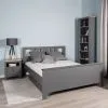 2.08.04.070.4 САГА кровать двойная 160х200 серая