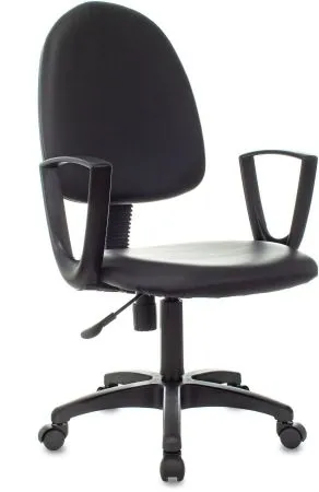 Кресло Бюрократ CH-1300N черный Престиж+ экокожа крестов. пластик