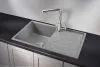 8002, АЛЮМИНИУМ, кухонная мойка, кварц