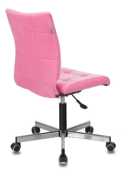 Кресло Бюрократ CH-330M розовый Velvet 36 крестов. металл хром