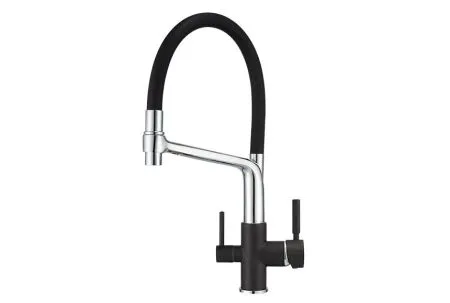 0083, ЧЁРНЫЙ, СМЕСИТЕЛЬ КУХОННЫЙ