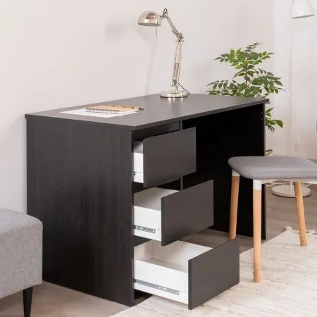 2.03.06.090.5 КАСТОР стол письменный 3 ящика 116х65 RU Дуб Венге