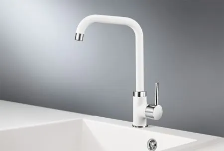 0041, АРКТИК (БЕЛЫЙ), СМЕСИТЕЛЬ КУХОННЫЙ