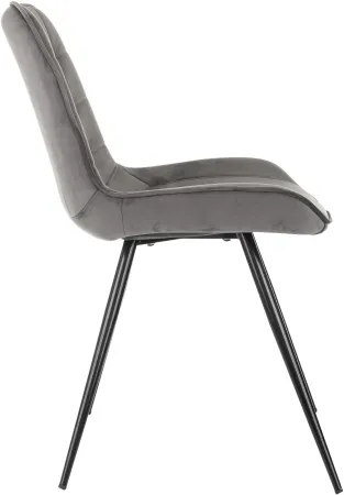 Стул для дома Бюрократ CH-K2_4 комплект 4шт т.серый Holland 18 металл черный на ножках (CH-K2_1/HL18_4)