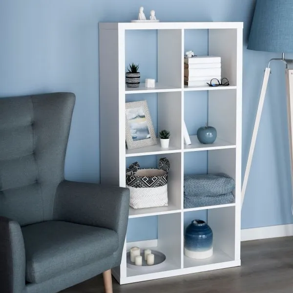 S00036 Фора 8 стеллаж 76х146х38, белый