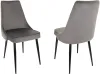 Стул для дома Бюрократ CH-K4_2 комплект 2шт т.серый Holland 18 металл черный на ножках (CH-K4_1/HL18_2)