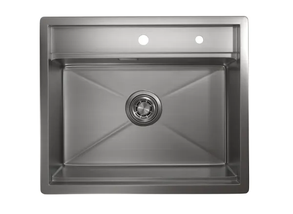 KS-6051, СТАЛЬ САТИН, стальная кухонная мойка KITCHEN SPACE