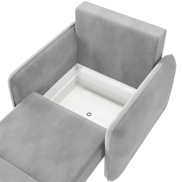 ПОРТЛЕНД Кресло светло-серое