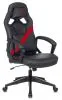 Кресло игровое Zombie Driver черный/красный экокожа с подголов. крестов. пластик