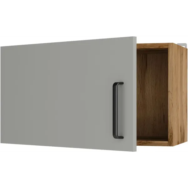 Навесной шкаф над вытяжкой 60х33,8х29 «Мирах сер\дер»