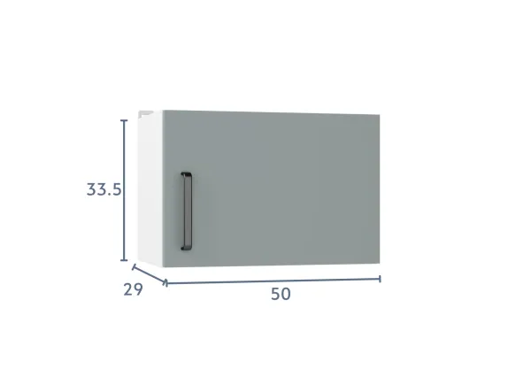 Навесной шкаф над вытяжкой 50х33,8х29 «Евника»