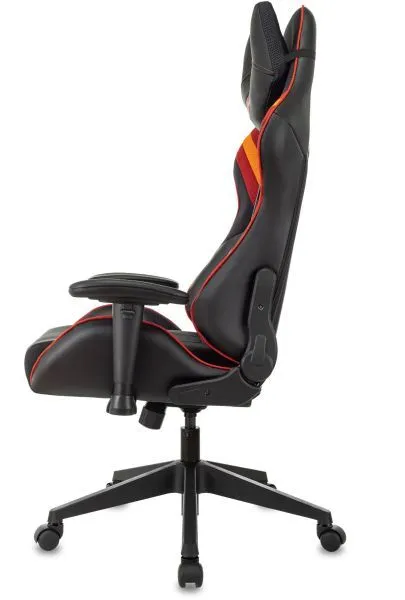 Кресло игровое Zombie VIKING 4 AERO черный/красный ткань/эко.кожа с подголов. крестов. пластик