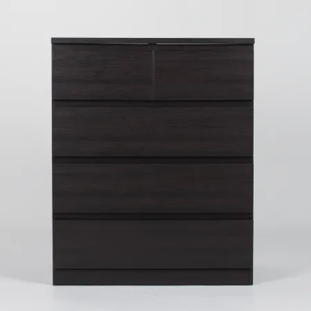 Комод МАЛЬТА высокий с пятью выдвижными ящиками, цвет Дуб Венге
