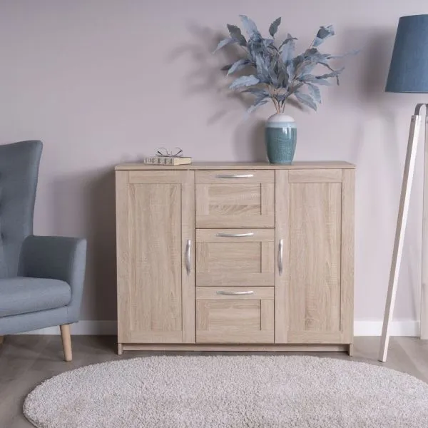 2.02.03.340.3 СИРИУС тумба 2 двери и 3 ящика 117х95 сонома RU