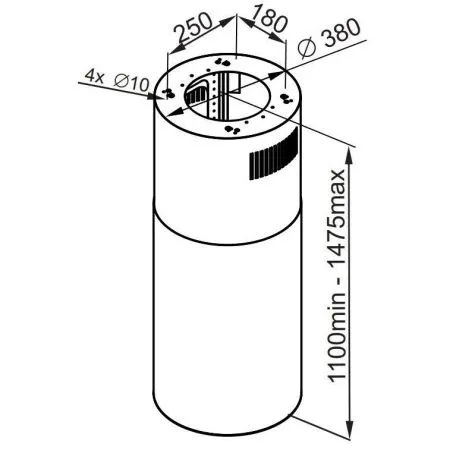 Кухонная вытяжка MAUNFELD Lee Push 39 Белый