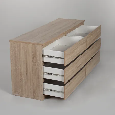 2.05.02.060.3 МАЛЬТА комод 6 ящиков 160х76 сонома RU