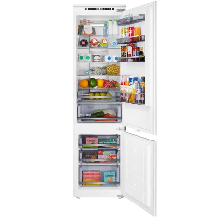 Встраиваемый холодильник NO FROST с инвертором MAUNFELD MBF193NFWGR Inverter Белый