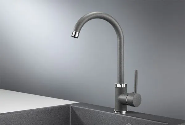 2125, ГРАФИТ (ЧЁРНО-СЕРЫЙ), СМЕСИТЕЛЬ КУХОННЫЙ