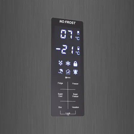 Холодильник-морозильник MAUNFELD MFF187NF Темная нержавеющая сталь