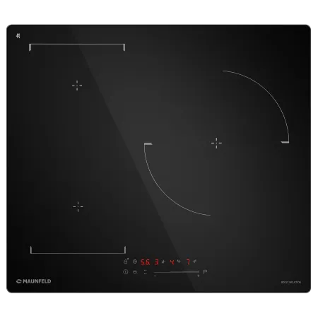 Индукционная варочная панель с объединением зон Bridge Induction MAUNFELD CVI593SBBK Черный