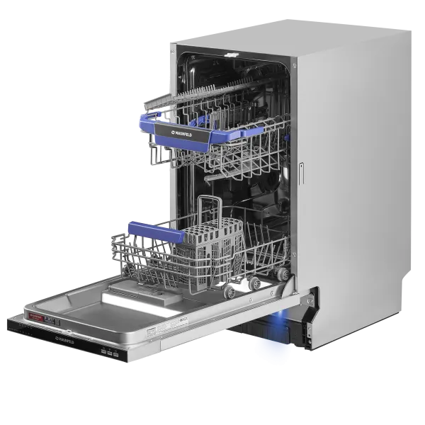 Посудомоечная машина c лучом на полу MAUNFELD MLP-08I Light Beam Нержавеющая сталь